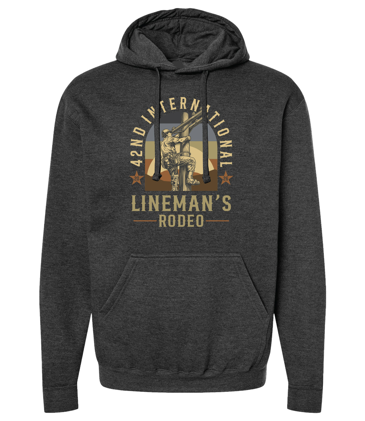 Lineman's Rodeo '26 | Climber Hthr Graphite Hoodie