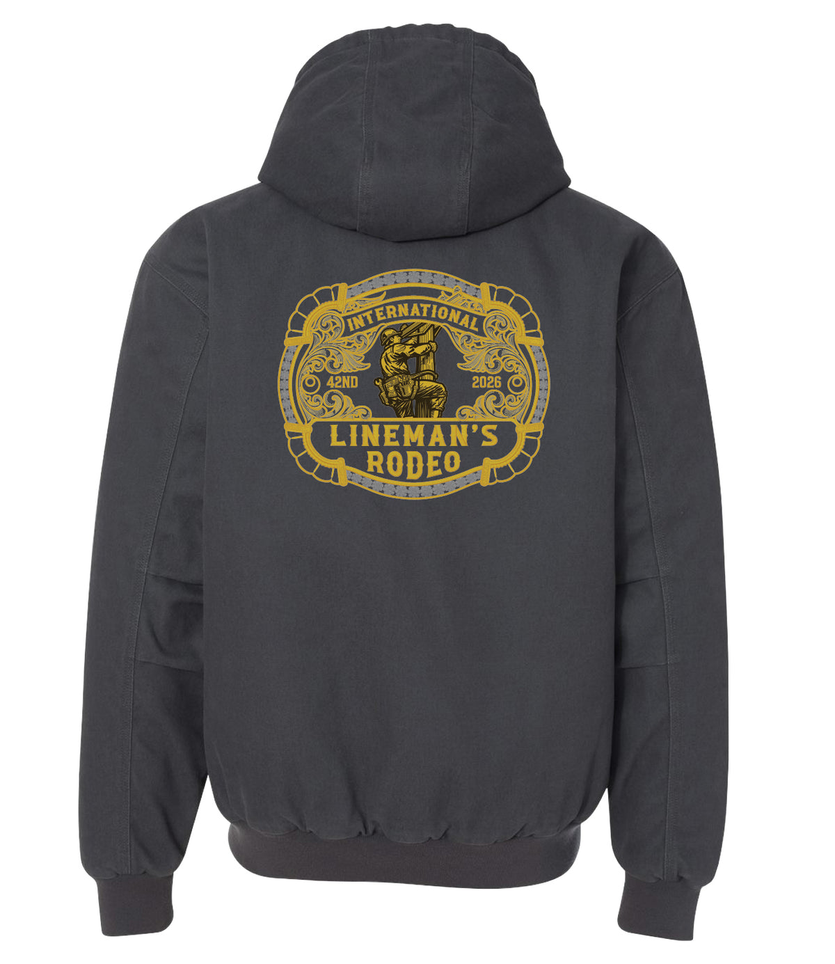 Lineman's Rodeo '26 | Buckle Charcoal Dri Duck Jacket