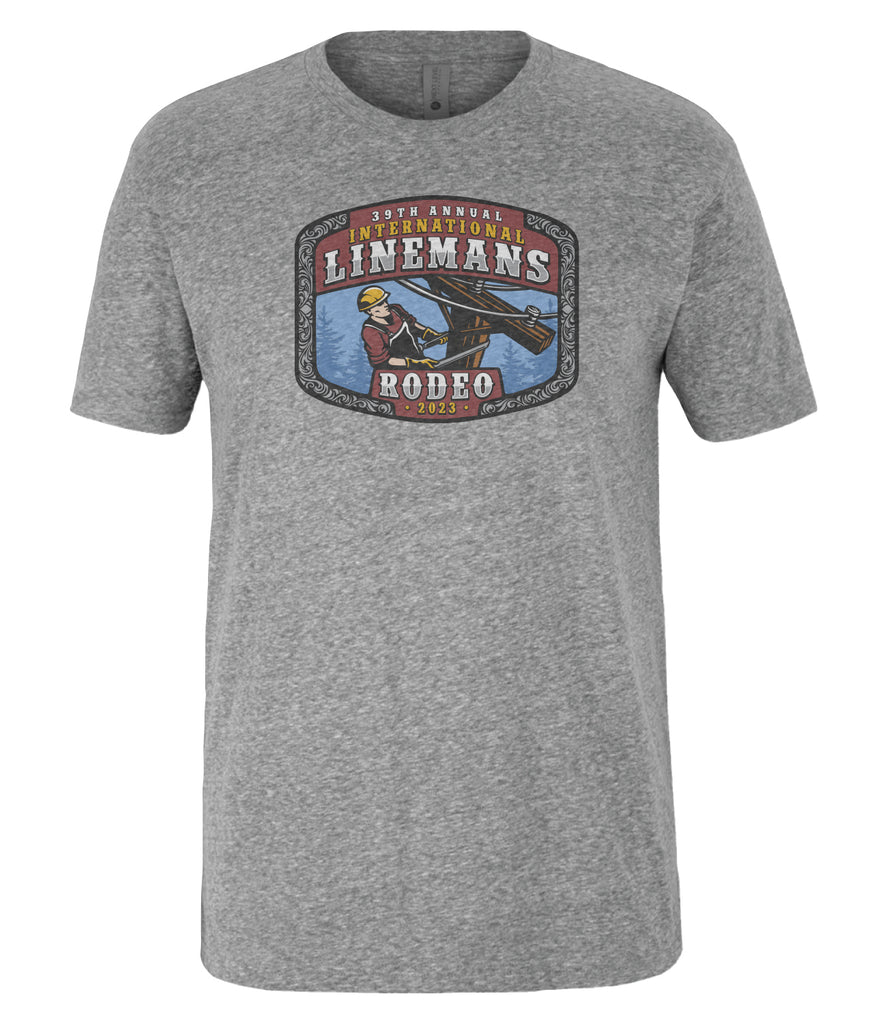 Lineman's Rodeo '23 - Buckle Grey Short Sleeve