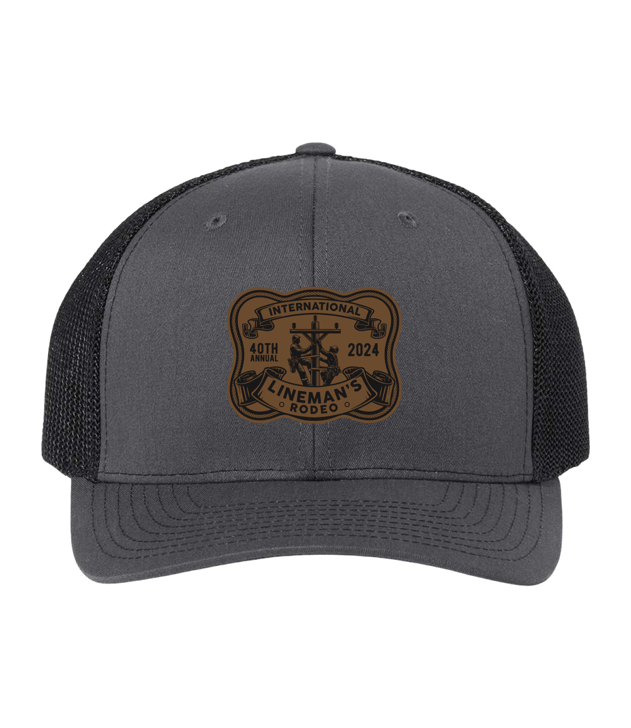 Lineman's Rodeo '24 - Buckle Charcoal/Black Trucker Cap