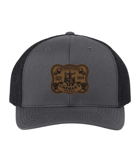 Lineman's Rodeo '24 - Buckle Charcoal/Black Trucker Cap