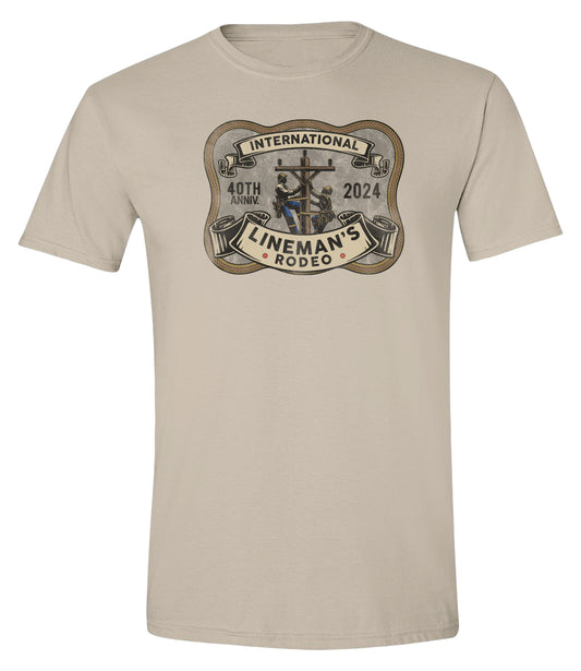 Lineman's Rodeo '24 - Buckle Sand Short Sleeve